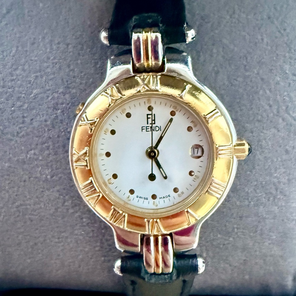 Vintage Women’s Fendi 920L Two-Tone Gold + Stainless Steel Watch.